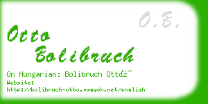 otto bolibruch business card